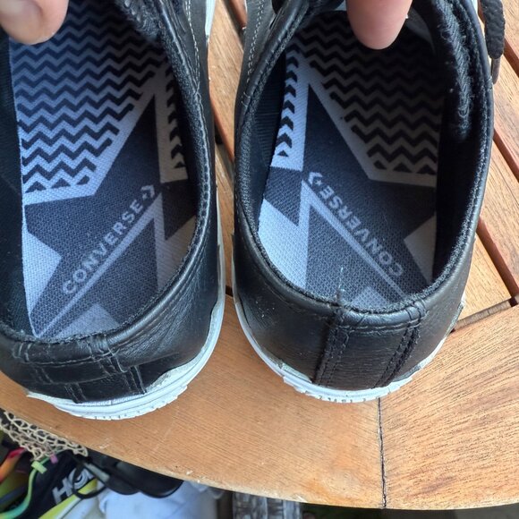 Converse Chuck Taylor All Star Black & White Low Top Sneakers Size 7.5 - Picture 7 of 8